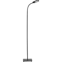B.K.Licht Stehlampe - 6,5W, 600lm, LED, dimmbar, schwenkbar, touch, CCT, Schwarz