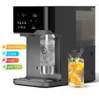 Hydrofast Wasserfilter C300 RO-Wasserfilter, Eiswasser und Sprudelwasser, 6-stufige Filterung mit UV-Sterilisation