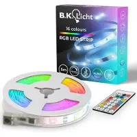 B.K.Licht LED Streifen 5 m - dimmbar, Fernbedienung, USB, Farbwechsel, Magic RGB