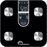 Little Balance Vernetzte körperanalysewaage 180 kg/50 g schwarz 8838