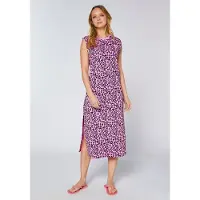 Chiemsee Shirtkleid , Damen, Gr. S (34/36), Normalgrößen, pink (orchid), 80% Baumwolle, 20% Polyester, Rundhals, Kleider Shirtkleid