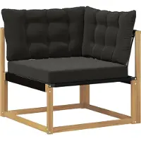vidaXL Outdoor Ecksofa Massivholz Akazie Weiß
