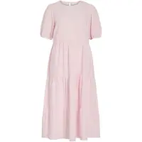 Vila Viprisilla Kurzarm Maxikleid