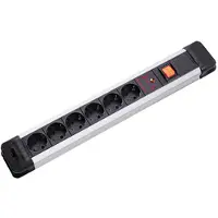 Bachmann CONNECTUS Steckdosenleiste, 6x Schutzkontakt, Gerätevollschutz, Schalter, 2 m