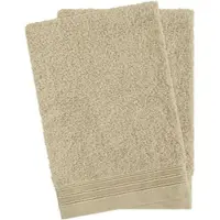 Hammetex Waschlappen "2er-Set Waschlappen 15x22 cm, 100% Baumwolle, weich und saugfähig", beige, B:15cm L:22cm, Baumwolle, Waschlappen, Waschlappen