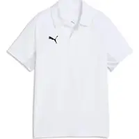 Puma teamLIGA26 Sideline Polo Jr white-black-flat light gray (04) 176