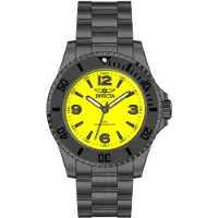 Invicta Specialty 69718 Herrenuhr - Quarzwerk - Edelstahl mit gelbem Zifferblatt - 40 mm