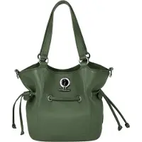 Lamarthe Paris Damen Tasche aus grünem Leder