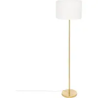 Atmosphera gerade Stehleuchte Tina Bouclette, Goldfuß, Höhe 150 cm