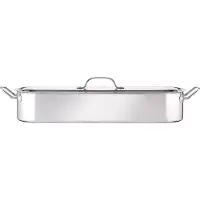 Kitchencraft Clearview Fischdünster, Länglicher Fisch Kochtopf für Induktion, Ga