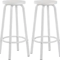 OEM Bett Deluxe - Set von 2 - Bettchen ohne Rückenlehne - Weiß - 30x30x72cm