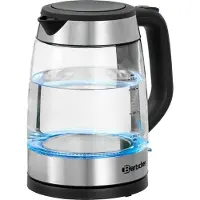 Bartscher Wasserkocher, 1,7 Liter GL, Teekocher aus Glas, 1 Stück
