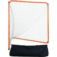 SucceBuy Lacrosse-Tor, 6' x 6' Lacrosse-Netz mit Stahlrahmen, tragbares Trainingsgerät für den Garten, schneller Aufbau mit Tragetasche, langlebig für das Training von Jugendlichen und Erwachsenen