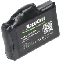 AccuCell 2 Stück SWB01 Akkus, wiederaufladbare Lithium-Polymer-Akkus 7,4 Volt 2200mAh inkl. USB-C Ladekabel, ideal für beheizte Handschuhe