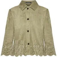 Betty Barclay Jackenblazer "Blazer-Jacke mit Knöpfen", Damen, Gr. 44, grün (soft olive), Obermaterial: 92% Polyester PES. 8% Elasthan EL., Blazer Jackenblazer