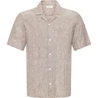 Casual Friday Leinenhemd "Leinenhemd CFSauby Linen Mix", Herren, Gr. 3XL, N-Gr, braun (demitasse melange), Obermaterial: 80% Leinen LI. 20% Baumwolle CO., Hemden Leinenhemd