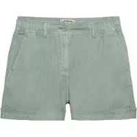 Superdry für Damen. W7110496A Shorts Mid Rise Leinen grün (26), Lässig