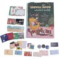 OEM Literarischer Adventskalender mit Geschenken für Bücherliebhaber und Wohnaccessoires.