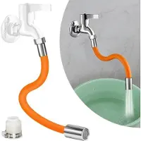 OEM 50CM Universal Schlauchverlängerung für Küchenarmatur, 360-Grad-Entfernbar, Küchenarmatur-Schlauch, Universal-Schaumverlängerung mit Küchen- und Badezimmer-Adapter