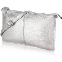 OEM Leder Crossbody-Tas mit RFID-Schutz, schwarz, klein