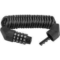 OEM Fahrradschloss - Kabelschloss - Ziffernschloss - Aus zinklegierung und PVC - Mit 4-stelliger Zifferncode - Geeignet für Motorhelme, Fahrradhelme, Kinderwagen - 150 cm