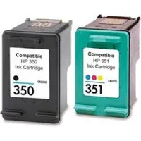 Inkpro Druckerpatronen Set kompatibel mit HP 350 + HP 351 XL - HP CB336EE + HP CB338EE