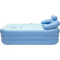 Markenlos Aufblasbare mobile Badewanne für Erwachsene - 160 cm, klappbar und ideal für Reisen