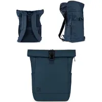 OEM Wasserfest & robuste Rolltop-Tasche (37 Liter) - Magnetverschluss, Laptopfach mit Organizer & Trinkflaschenhalter - Gepolsterte Schultergurte & Rücken mit Rollenklappe - 5 Fachsystem