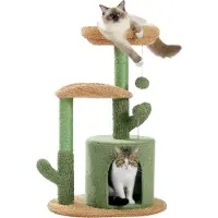 Markenlos Kratzbaum für Katzen - 78 cm - Grün