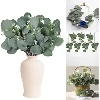 OEM Kunstmatige Eucalyptus Blätter 15 cm Grün für Weihnachten und Hochzeit Dekoration