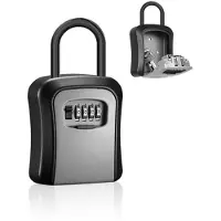 OEM Explosions- und Stoßfeste Schlossbox - Wasser- und Wetterbeständige Schlossbox - Graue Schlossbox - Metallische Schlossbox - 11,5 x 4,1 x 9,5 cm
