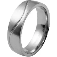 Akzent Partnerring "Kovin, langlebig" Gr. 54, silber (silberfarbig), Fingerringe, Herren, 54, Edelstahl, Partnerring
