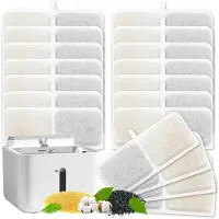 OEM Kattensaugfilter 32L - Filter für Katzen und Hunde - Harz und Aktivkohle - Ersatzfilter - Wasserfilter - Für Katzen - 18 Stück