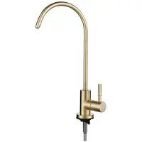 OEM Gartenzwerg-Wasserhahn - Enthaltend, Pferdehals, Küchen, rosa Gold / geborstelter Gold
