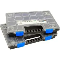 OEM XL Sortierbox stapelbar 345 x 249 x 50 mm - Werkzeugkiste - Schubladen - Gepaarte Schachtel - Werkzeugbox - Organizer - Lagerbox