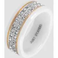 Just Fingerring "Peretta, langlebig" Gr. 60, gold (goldfarbig), Fingerringe, Damen, 60, Keramik, Fingerring