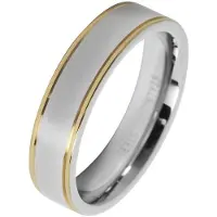 Akzent Partnerring "Deep Breath, langlebig" Gr. 74, bunt (bicolor), Fingerringe, Herren, 74, Edelstahl, Partnerring