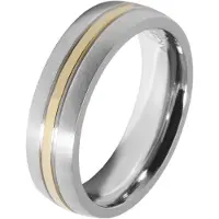 Akzent Fingerring "Judika, langlebig" Gr. 66, bunt (bicolor), Fingerringe, Damen, 66, Edelstahl, Fingerring