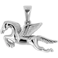 Akzent Kettenanhänger "Thoroso, langlebig", silber (silberfarbig), Schmuckanhänger, Damen, Edelstahl, Kettenanhänger