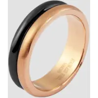 Akzent Fingerring "Gerdia, langlebig" Gr. 52, bunt (bicolor), Fingerringe, Damen, 52, Edelstahl, Fingerring