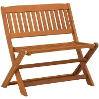 vidaXL Kinderbank 1 -Seater 61 x 38 x 57 cm Massives Eukalyptus Holz