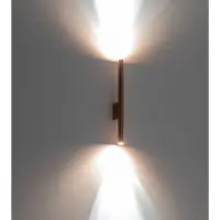 Euluna Wandleuchte Laser, kupferfarben, Metall, 40 cm hoch, G9