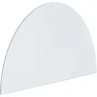 Syfax Feuerstelle Glasplatte Transparent 800 x 500 mm Glas