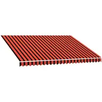 Syfax Markisenersatzstoff Orange und Braun 350 x 250 cm Polyester