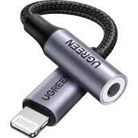 UGREEN 30756, 0,1 m, Lightning, 3.5mm, Männlich, Weiblich, Gerade