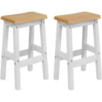 Syfax Hoher Barhocker EKAI 2 stk. Weiß 40 x 29 x 63 cm
