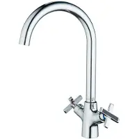 OEM Messing-Keukenkran mit 360-Grad-Drehung, Chrom-Finish