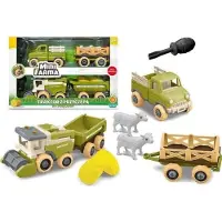 Artyk Mini farma traktor z przyczepą do skręcania