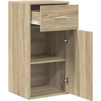 vidaXL Sideboard mit Schubladen Sonoma-Eiche 38 x 34 x 75 cm