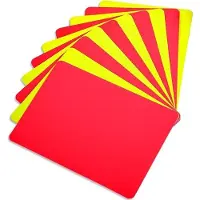 OEM Fußballschiedsrichter-Karten - 10 Stück Rot- und Gelbe Karten für Sport, Warnkarten enthalten